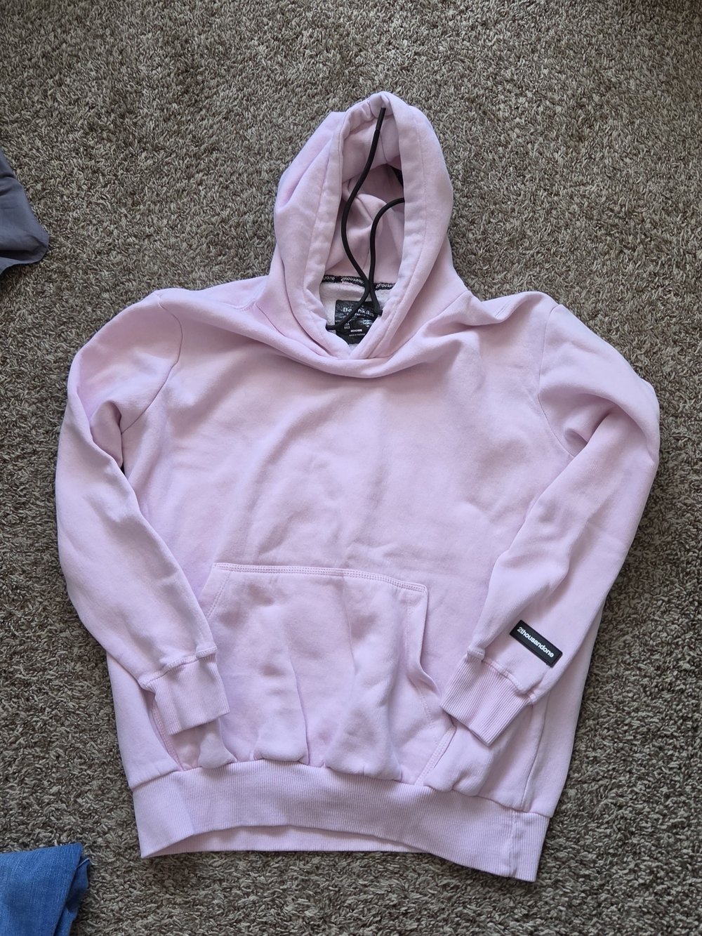 Berksha Light Pink Hooded Hoodie